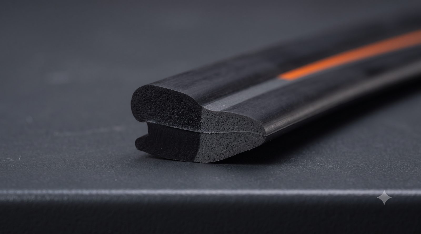 Sponge rubber gasket sections and finished industrial rubber components